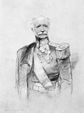 Field Marshal Hugh Gough, 1st Viscount Gough KP, GCSI, KCB, PC (3 November 1779 – 2 March 1869), was a British Army officer. He was said to have commanded in more general actions than any other British officer of the 19th century except the Duke of Wellington.<br/><br/>

Born at Woodstown House, County Limerick, he was the son of Lieut.-Colonel George Gough (1750–1836) of Woodstown House, Deputy-Governor of County Limerick, and his wife Letitia Bunbury, daughter of Thomas Bunbury of Lisnevagh House and Moyle, Co. Carlow. He was a member of an old Anglo-Irish family long settled in County Limerick since the early 17th century.<br/><br/>

He served in South Africa, the West Indies, Surinam, the Peninsular War and India before being appointed commander-in-chief of the British forces in China during the First Opium War (1839-1842).<br/><br/>

After the conclusion of the Treaty of Nanking in August 1842 the British forces were withdrawn, and before the close of the year Gough, who had been made a GCB in the previous year for his services in the capture of the Canton forts, was created a baronet on 23 December 1842. In August 1843 he was appointed commander-in-chief of the British forces in India.<br/><br/>

Subsequently raised to the viscountcy as Viscount Gough, he went on to fight in the Crimea before retiring to Ireland. Mount Gough on Hong Kong Island, Hong Kong is named after him.